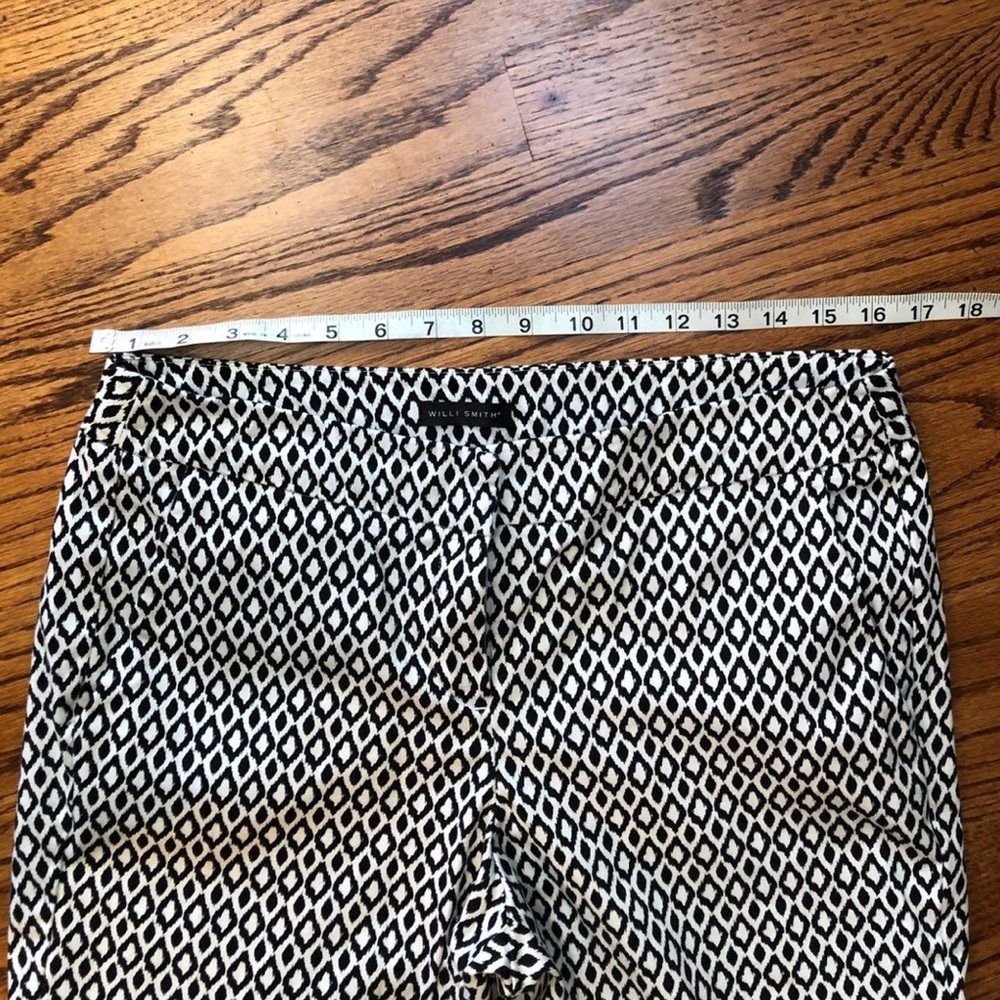 Willi Smith Black and White Straight Leg Ankle Pants - Picture 6 of 7